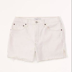 Abercrombie Curve Love High Rise 4 Inch Mom Shorts